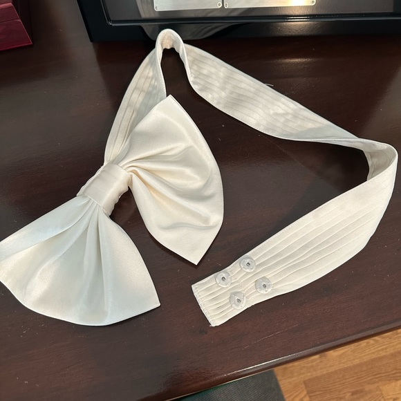 Antonio Melani x Nicola Bathie Julianna Ruffled Mock Neck Embroidered Mesh Dress - Picture 6 of 6